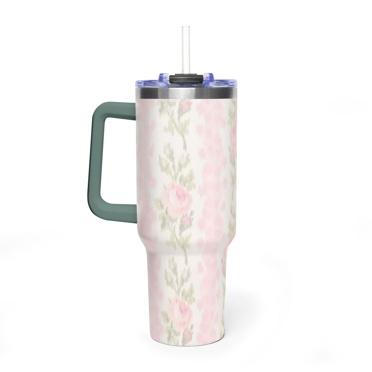 Vacuum Thermal Tumbler, 40oz with Sip Society script
