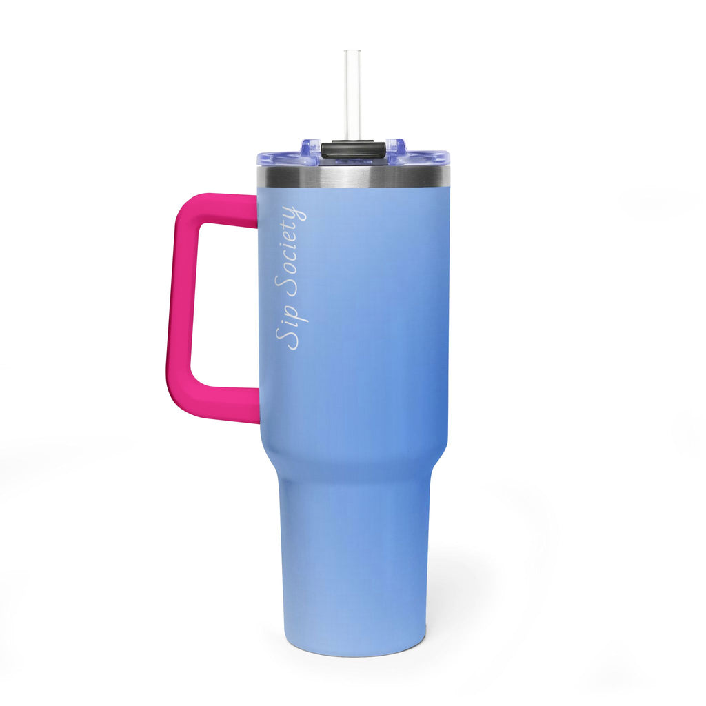 Vacuum Thermal Tumbler, 40oz with Sip Society script