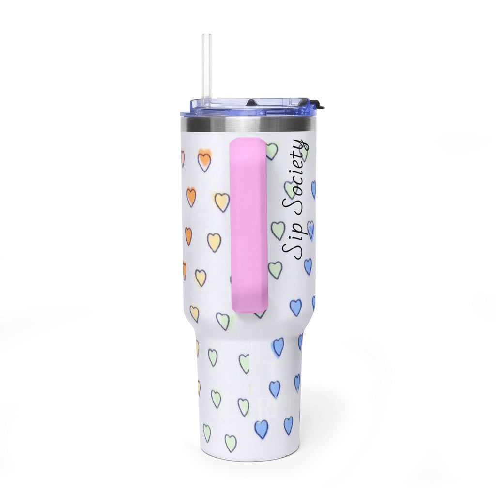 Vacuum Thermal Tumbler, 40oz with sip society script