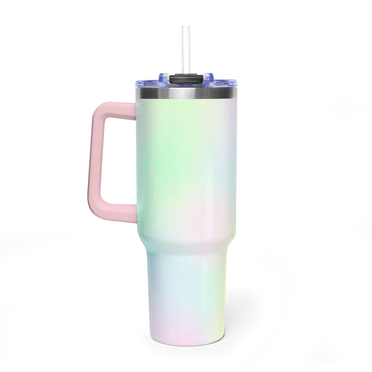 Vacuum Thermal Tumbler, 40oz with sip society script