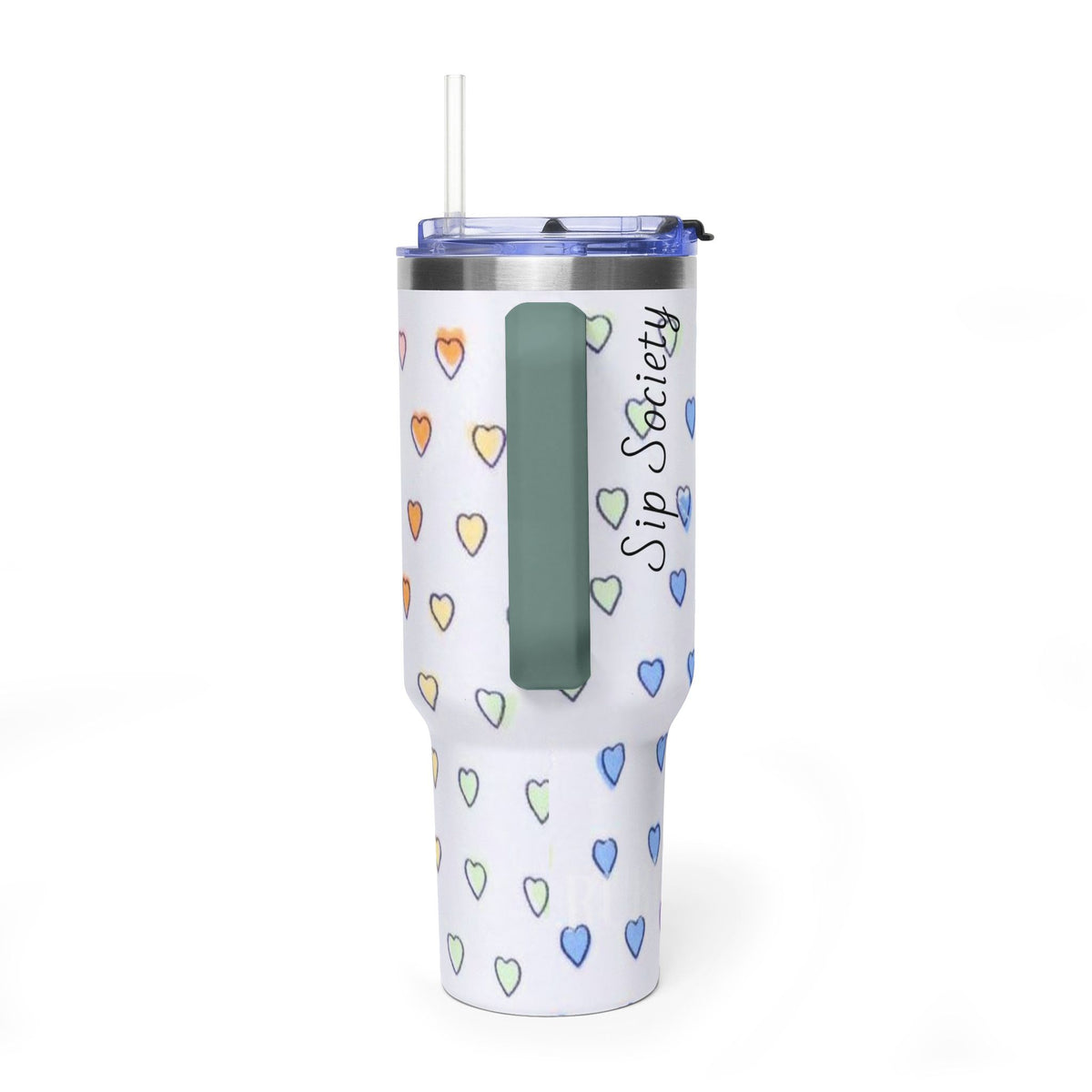 Vacuum Thermal Tumbler, 40oz with sip society script