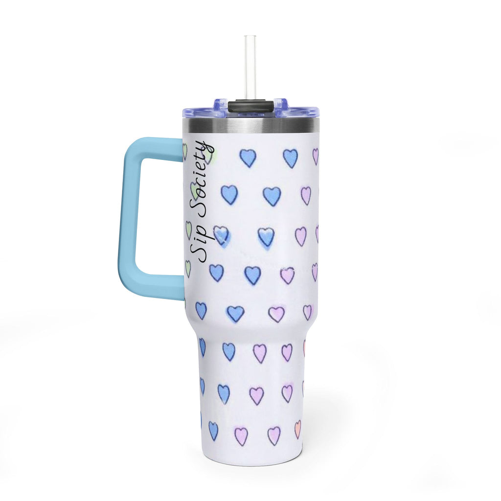 Vacuum Thermal Tumbler, 40oz with sip society script