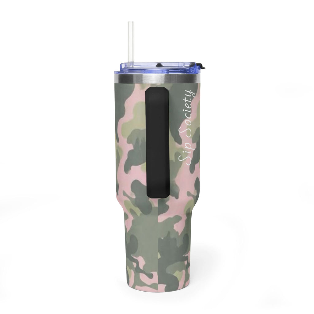 Vacuum Thermal Tumbler, 40oz  with sip society script