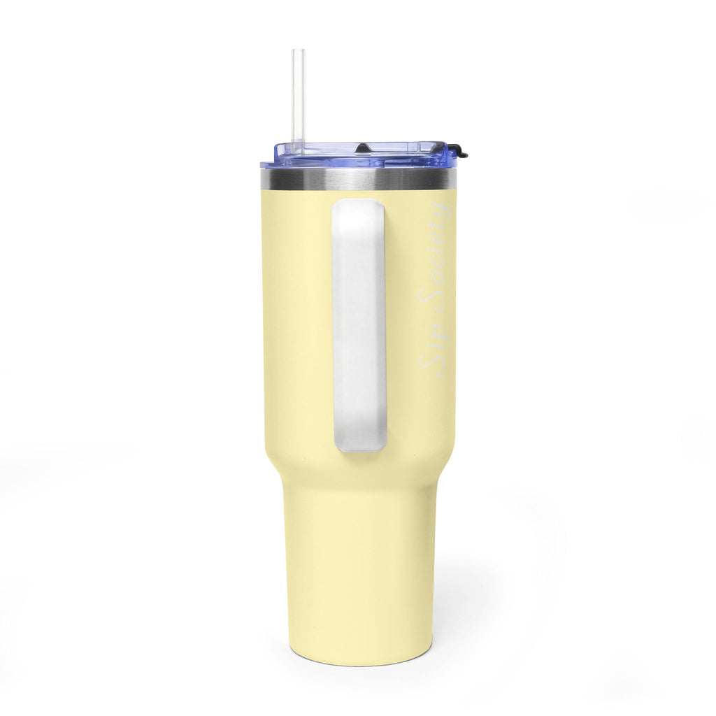 Vacuum Thermal Tumbler, 40oz with sip society script