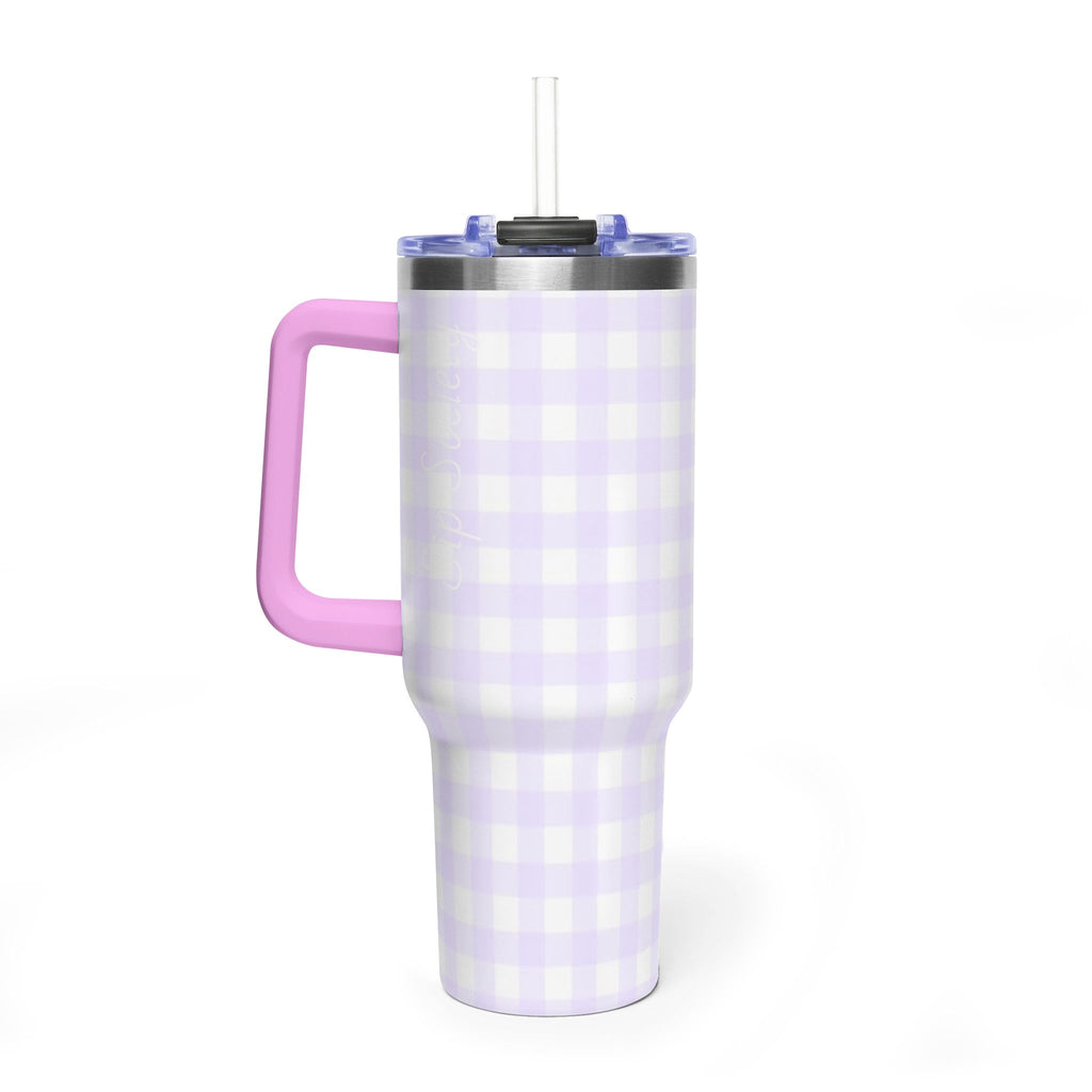 Vacuum Thermal Tumbler, 40oz with Sip Society script