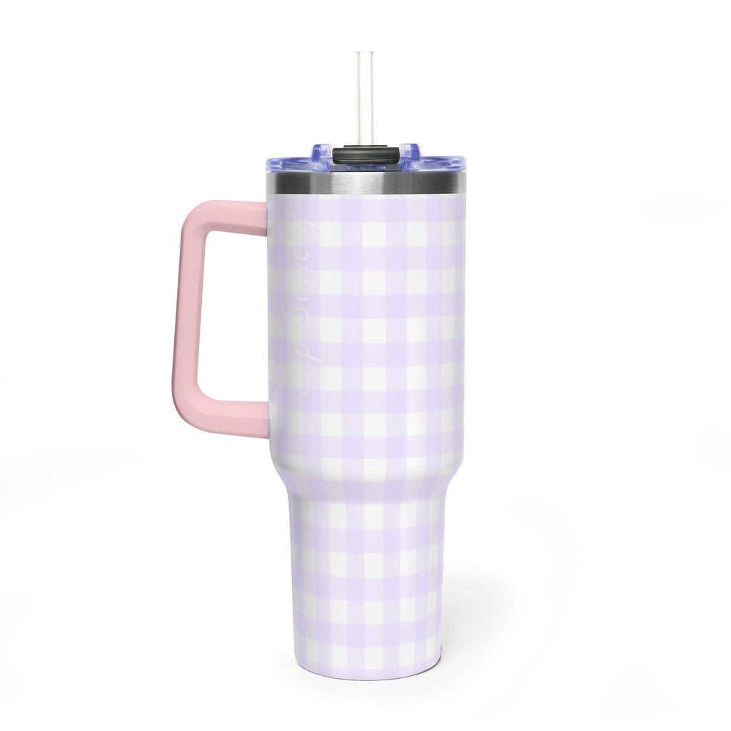 Vacuum Thermal Tumbler, 40oz with Sip Society script