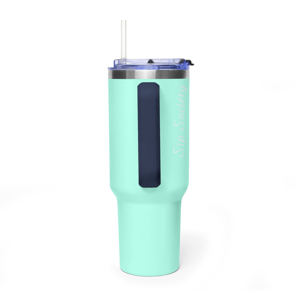 Vacuum Thermal Tumbler, 40oz with Sip Society script