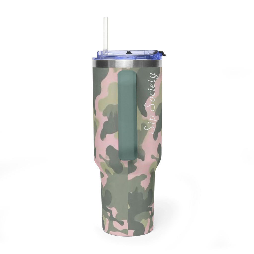 Vacuum Thermal Tumbler, 40oz  with sip society script