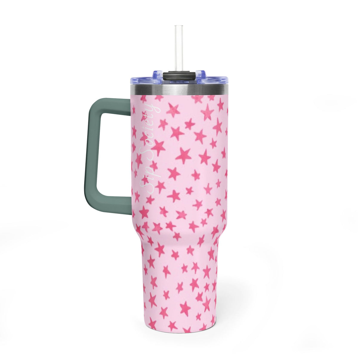 Vacuum Thermal Tumbler, 40oz with Sip Society script