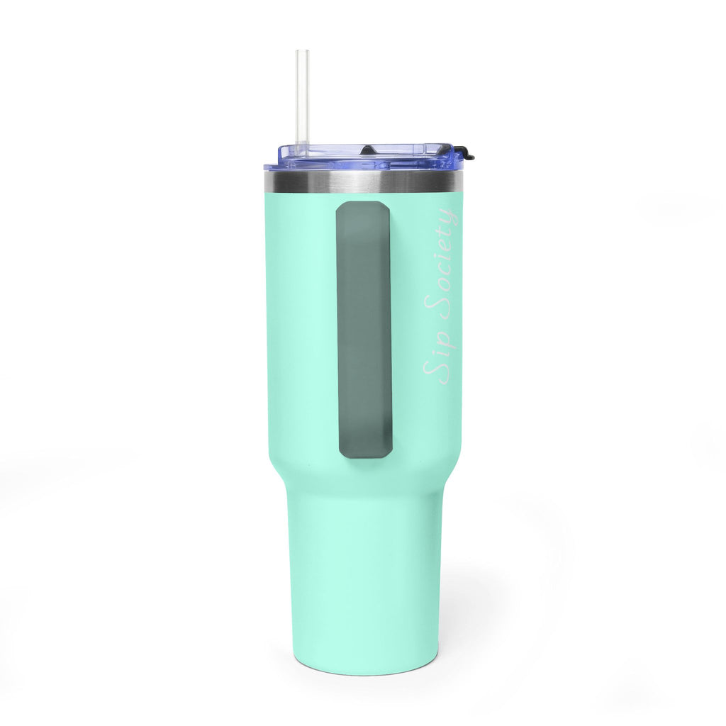 Vacuum Thermal Tumbler, 40oz with Sip Society script