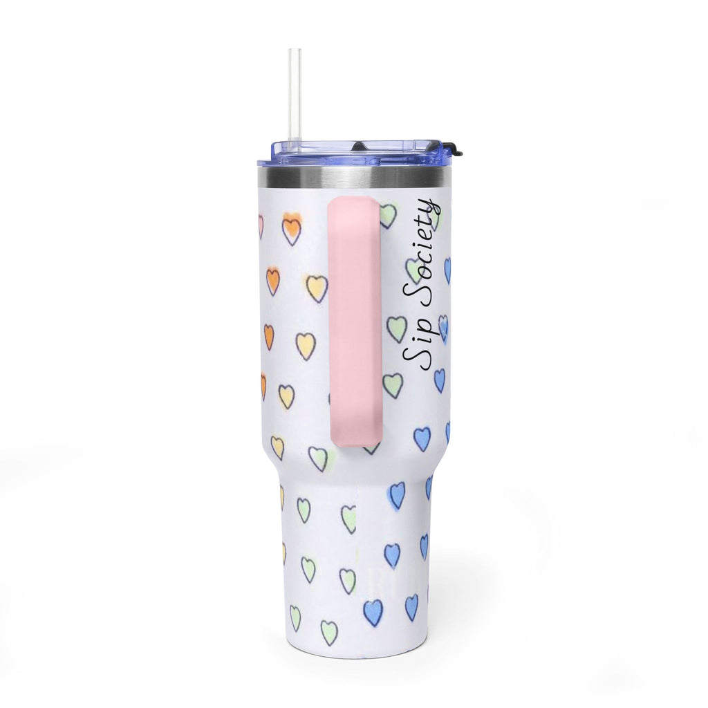 Vacuum Thermal Tumbler, 40oz with sip society script