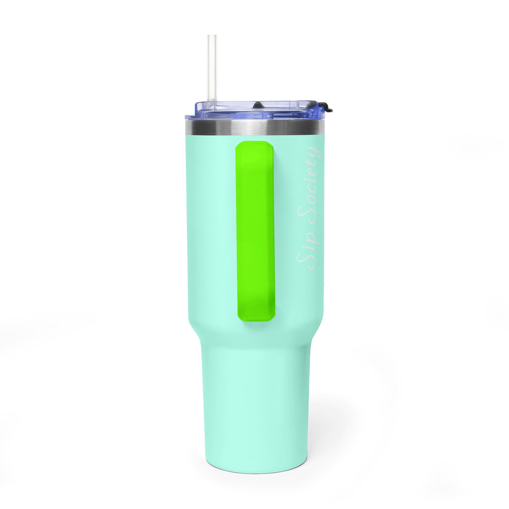 Vacuum Thermal Tumbler, 40oz with Sip Society script