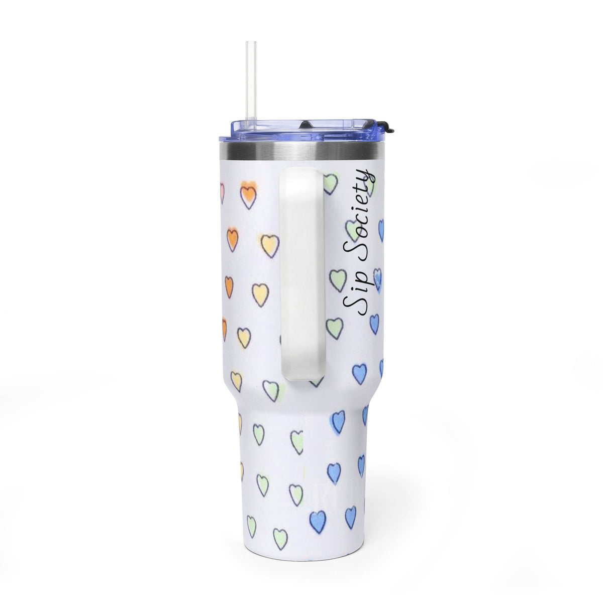 Vacuum Thermal Tumbler, 40oz with sip society script
