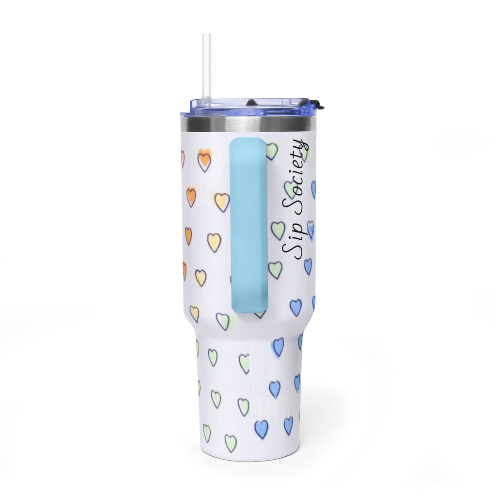Vacuum Thermal Tumbler, 40oz with sip society script