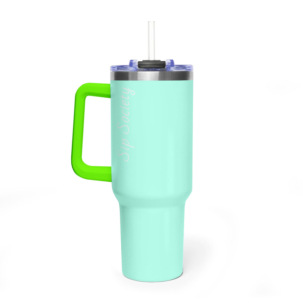 Vacuum Thermal Tumbler, 40oz with Sip Society script