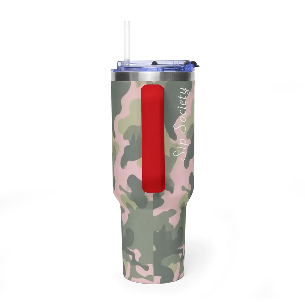 Vacuum Thermal Tumbler, 40oz  with sip society script
