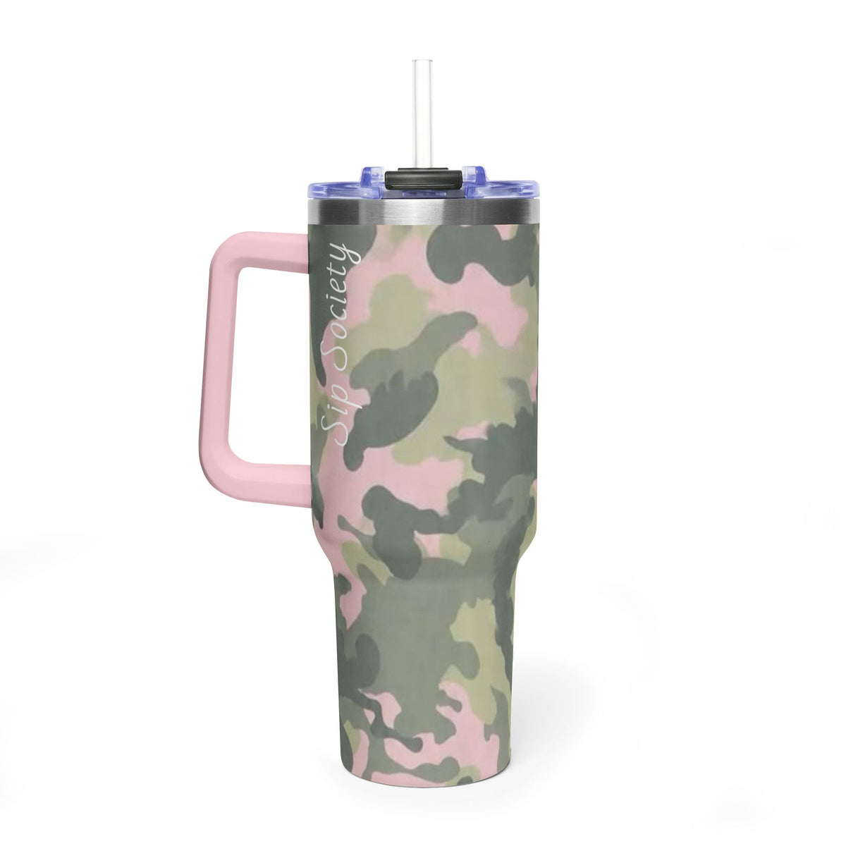 Vacuum Thermal Tumbler, 40oz  with sip society script