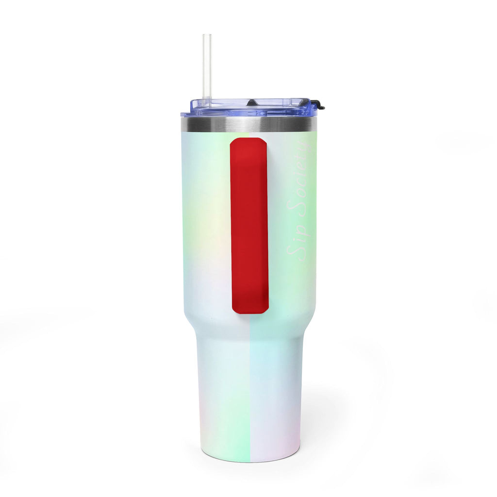 Vacuum Thermal Tumbler, 40oz with sip society script