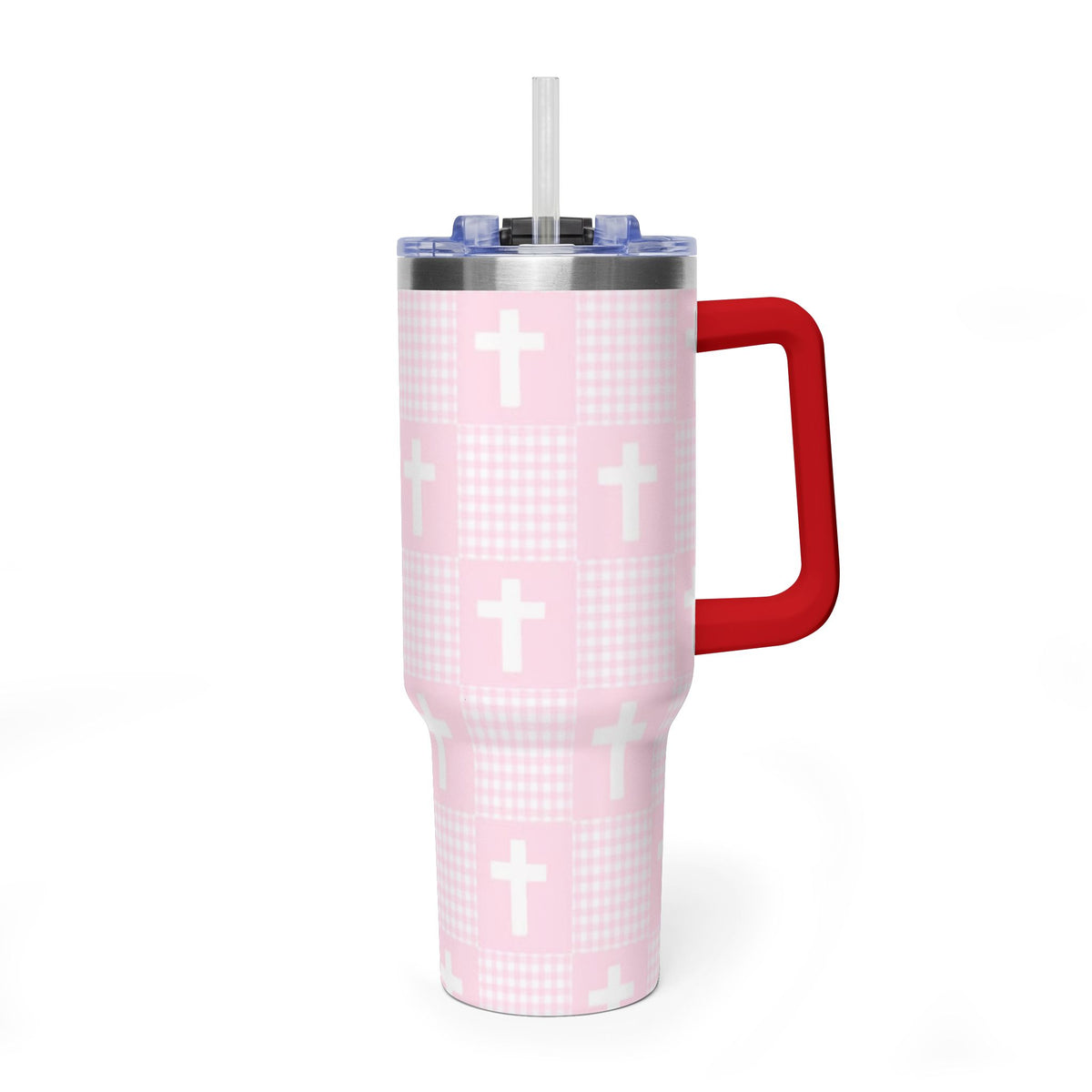 Vacuum Thermal Tumbler, 40oz  with sip society script