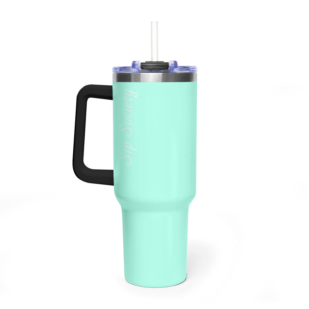 Vacuum Thermal Tumbler, 40oz with Sip Society script