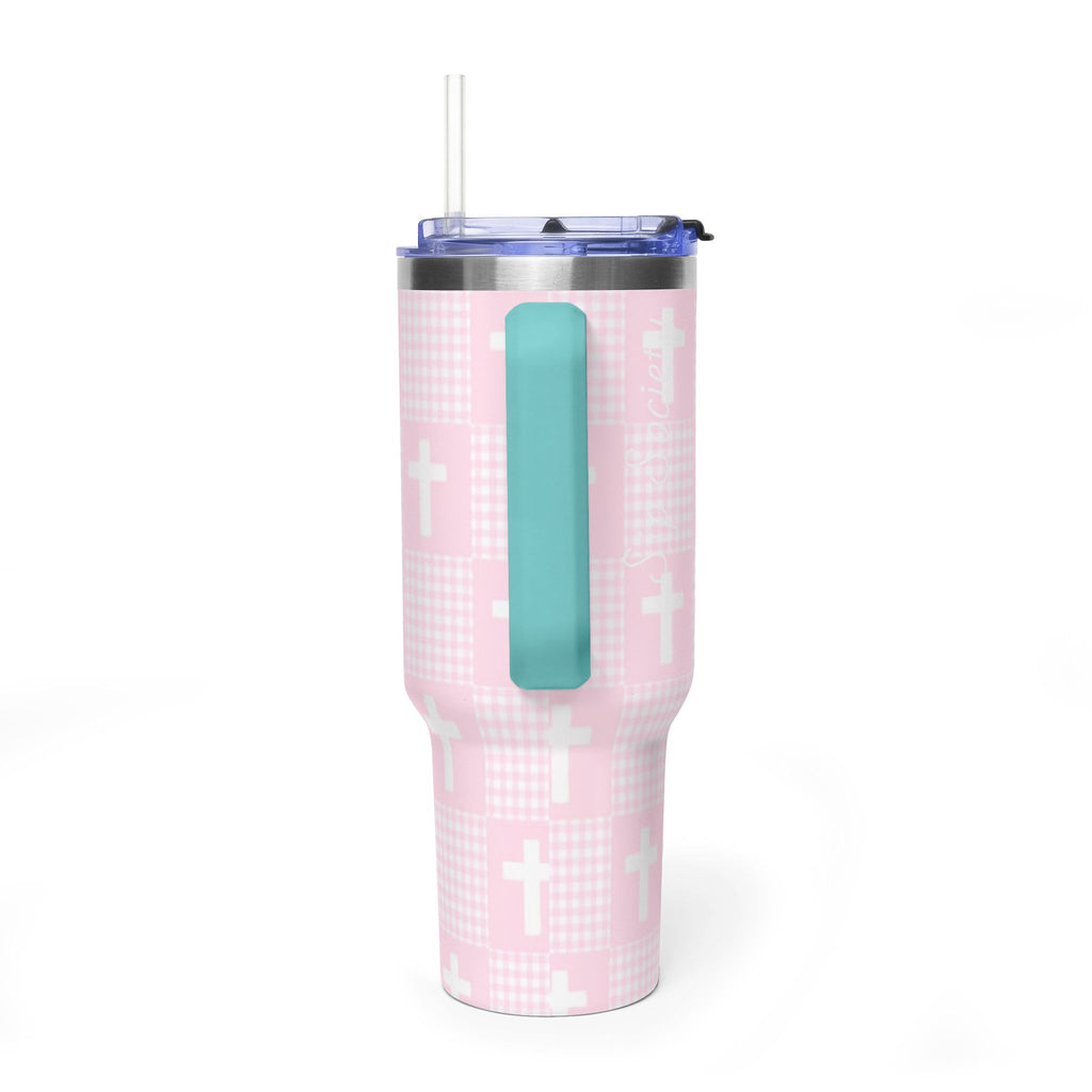 Vacuum Thermal Tumbler, 40oz  with sip society script