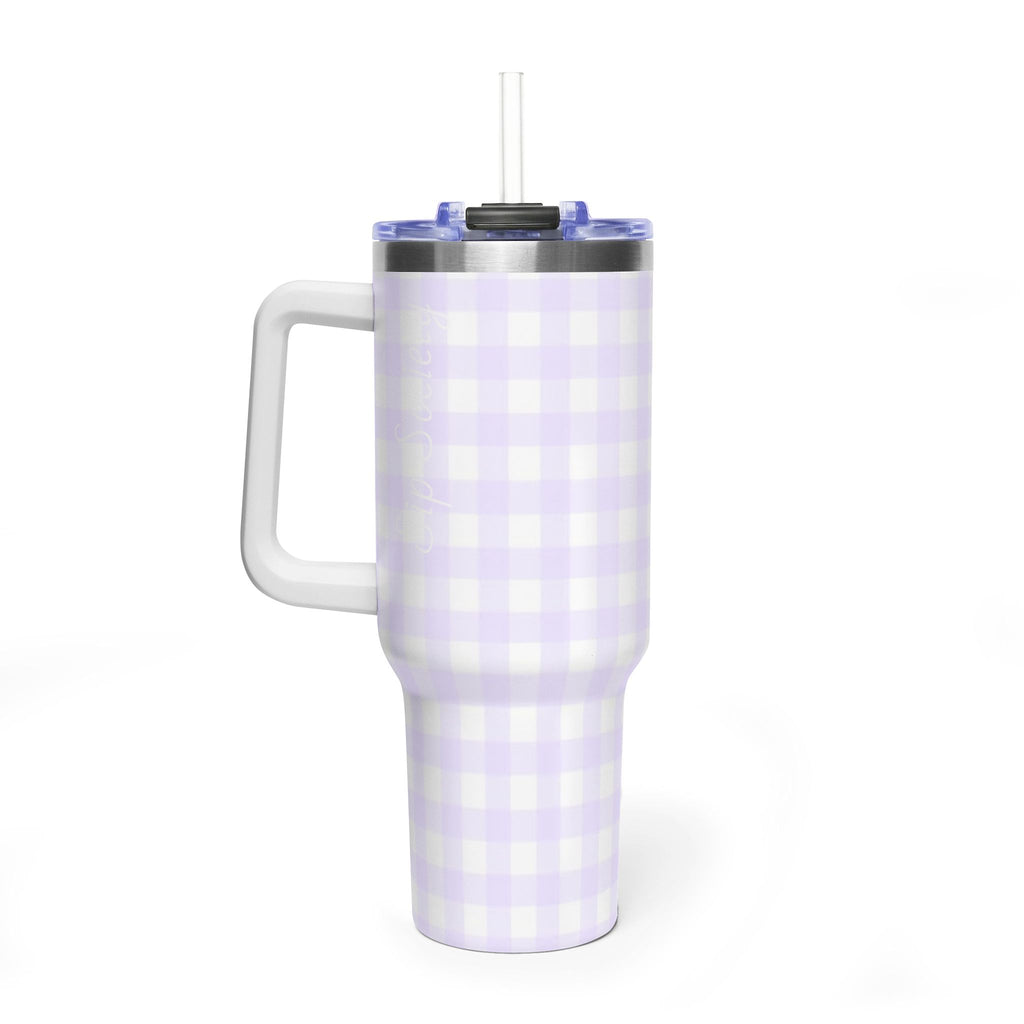 Vacuum Thermal Tumbler, 40oz with Sip Society script