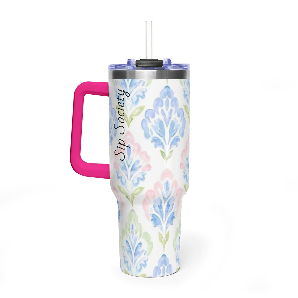 Vacuum Thermal Tumbler, 40oz with Sip Society script