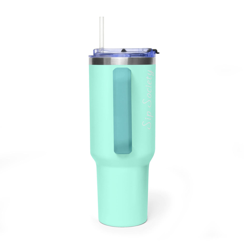 Vacuum Thermal Tumbler, 40oz with Sip Society script