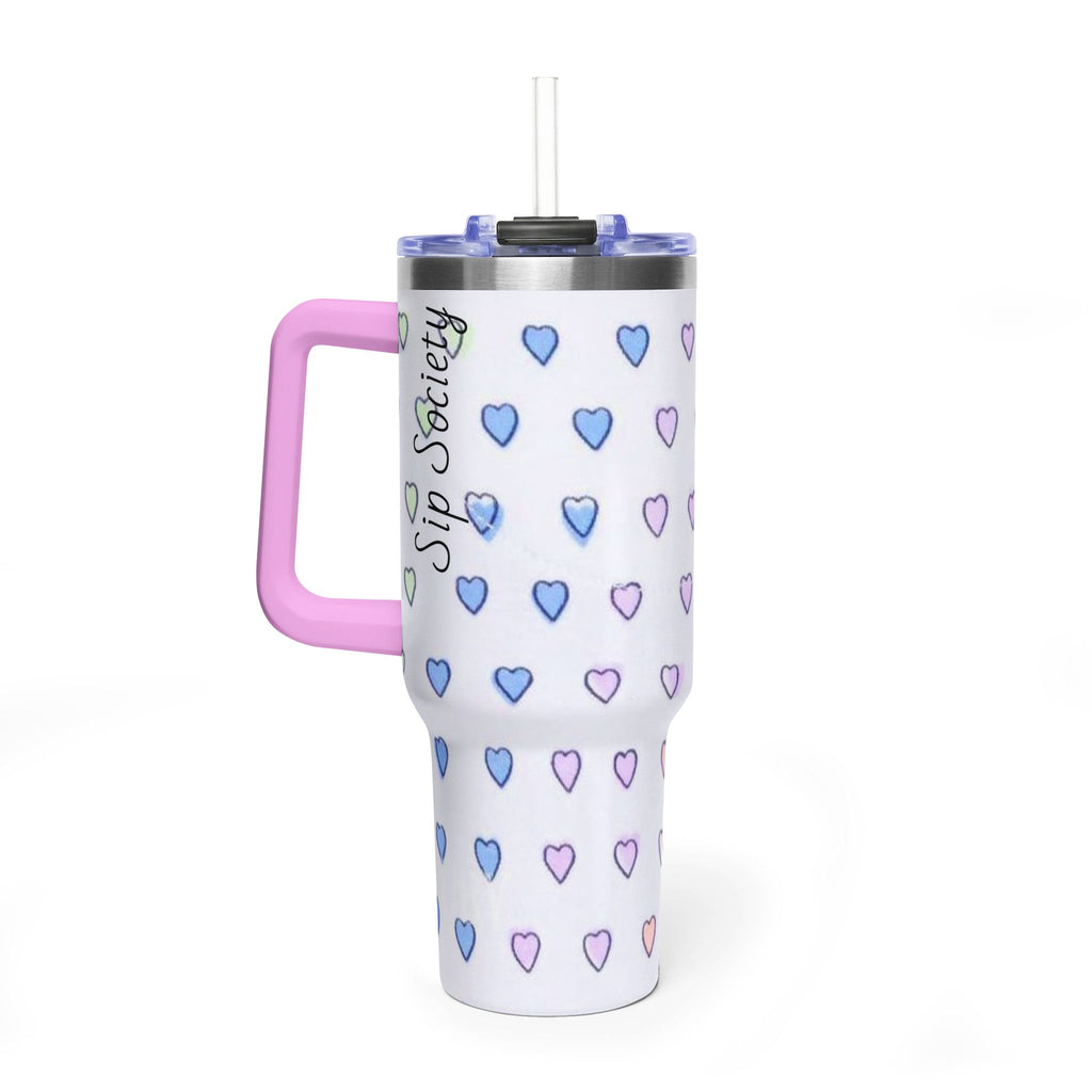 Vacuum Thermal Tumbler, 40oz with sip society script