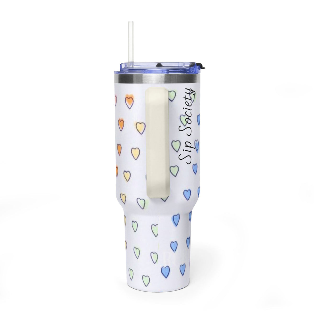 Vacuum Thermal Tumbler, 40oz with sip society script