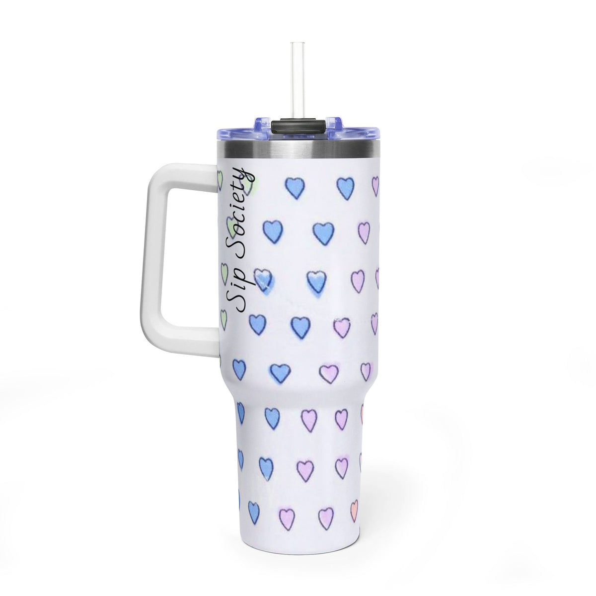 Vacuum Thermal Tumbler, 40oz with sip society script