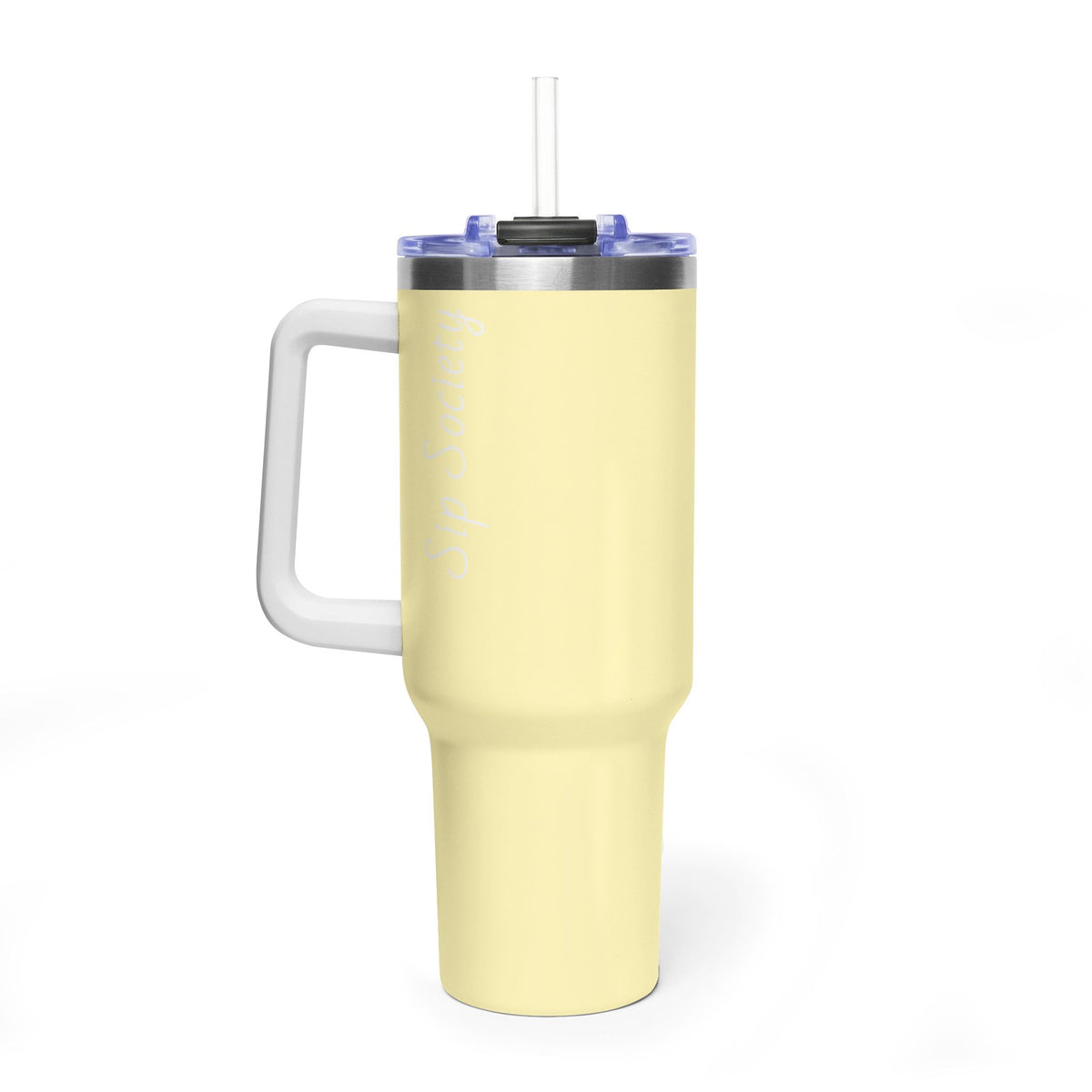 Vacuum Thermal Tumbler, 40oz with sip society script