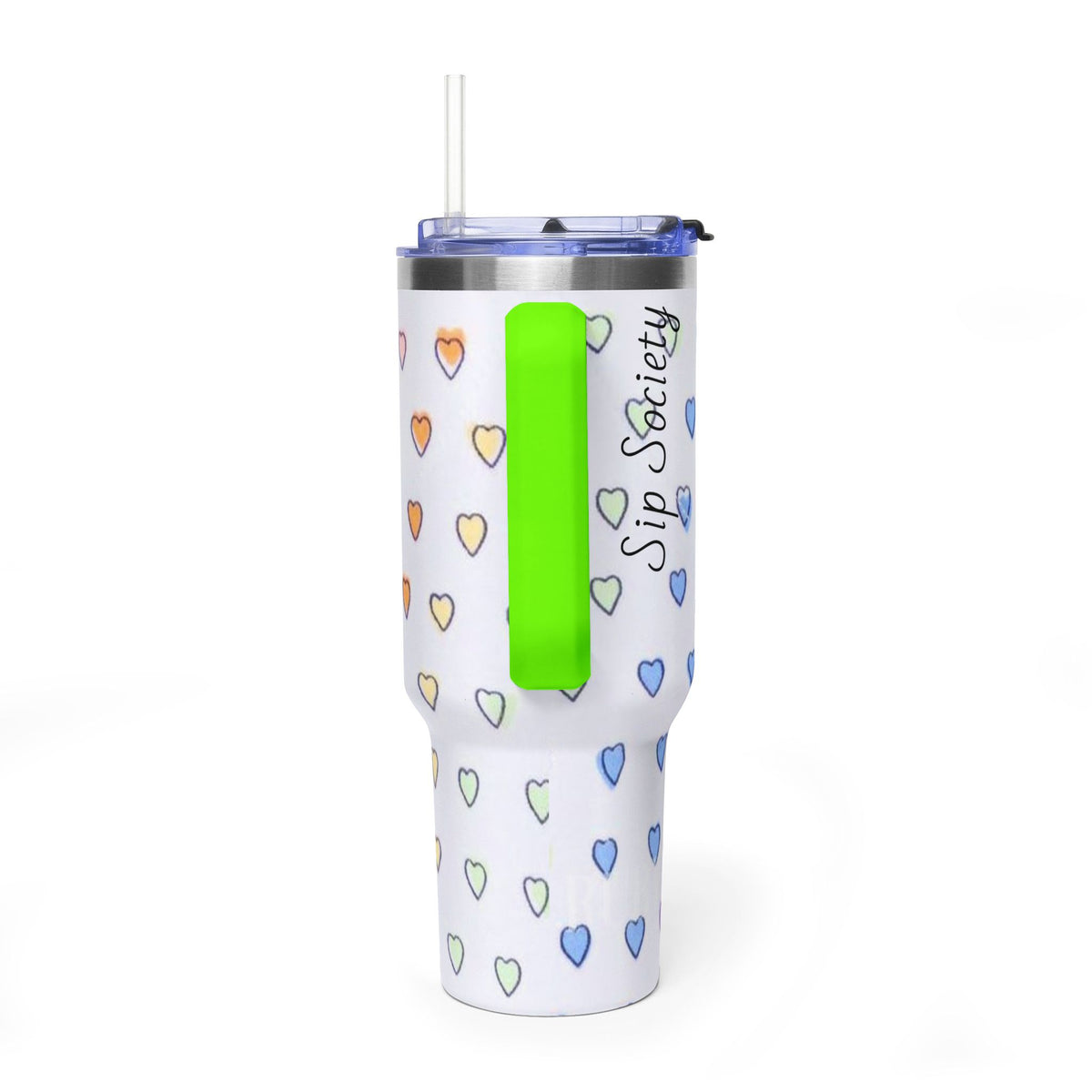 Vacuum Thermal Tumbler, 40oz with sip society script
