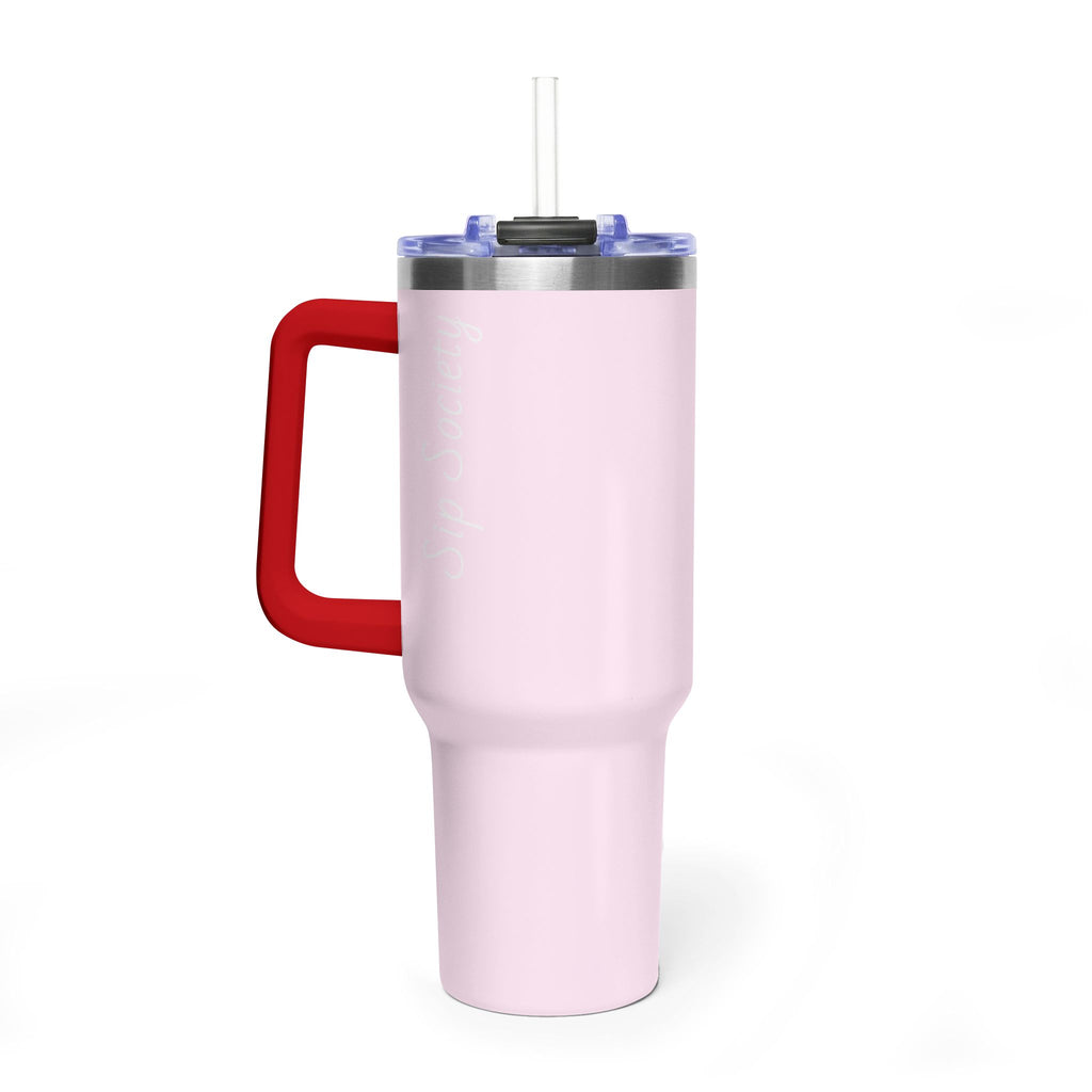 Vacuum Thermal Tumbler, 40oz with Sip Society script