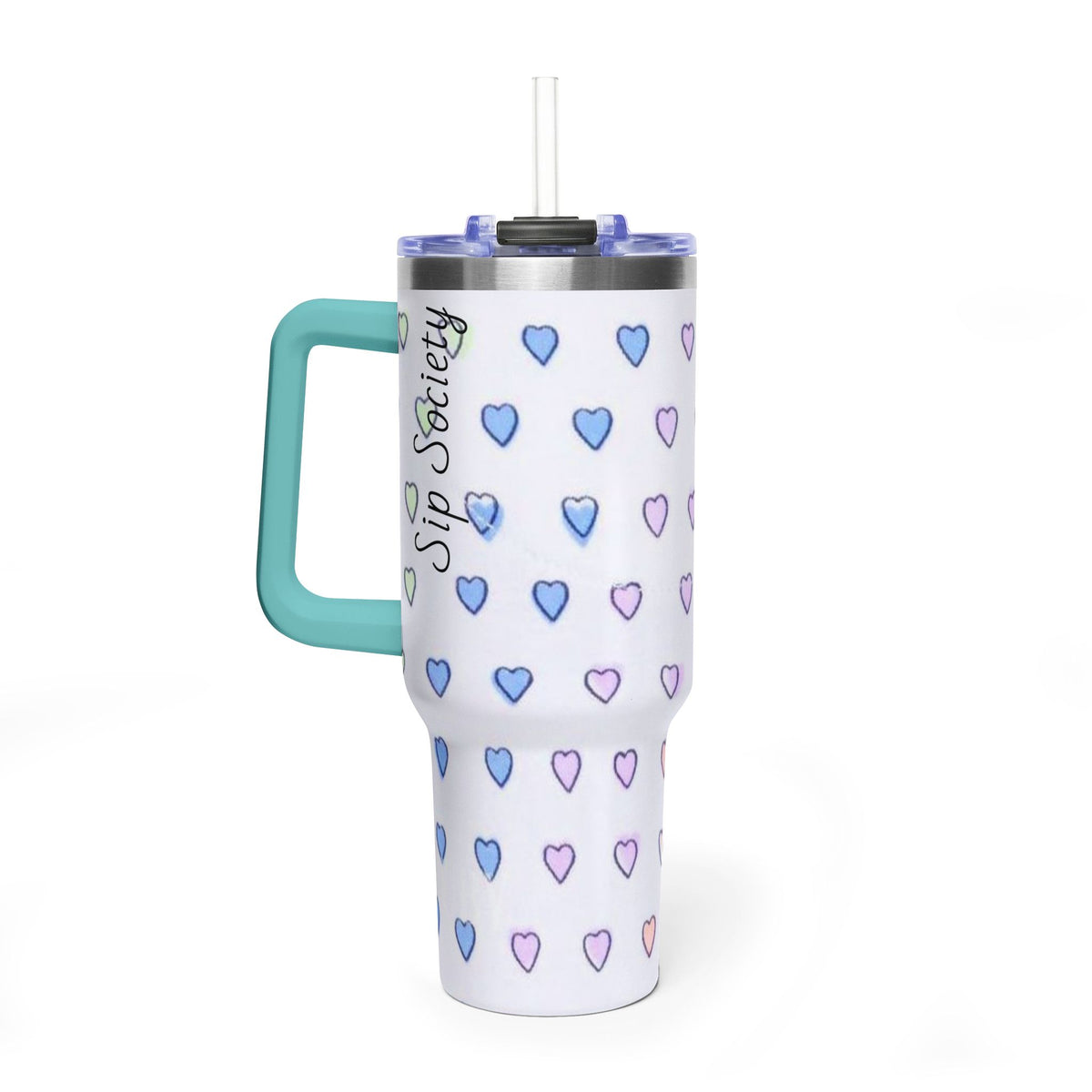 Vacuum Thermal Tumbler, 40oz with sip society script