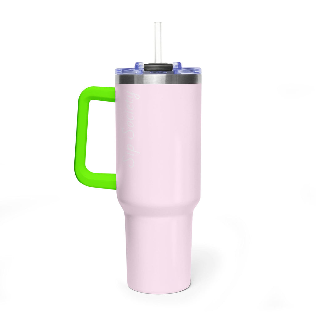 Vacuum Thermal Tumbler, 40oz with Sip Society script