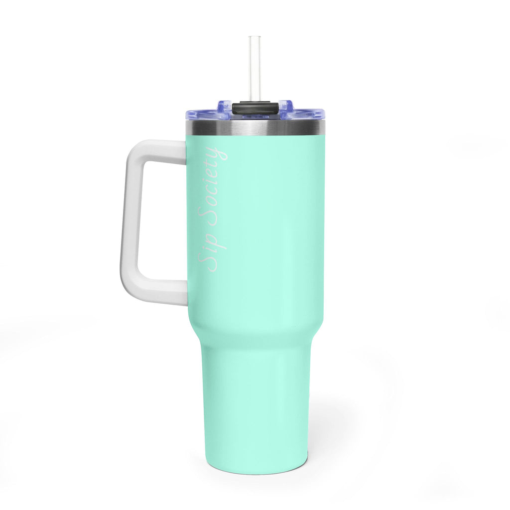 Vacuum Thermal Tumbler, 40oz with Sip Society script