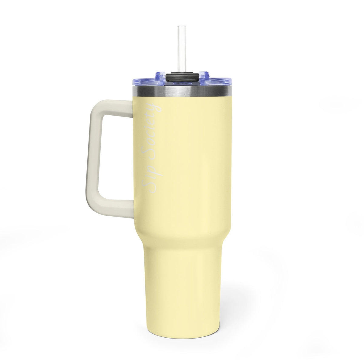 Vacuum Thermal Tumbler, 40oz with sip society script