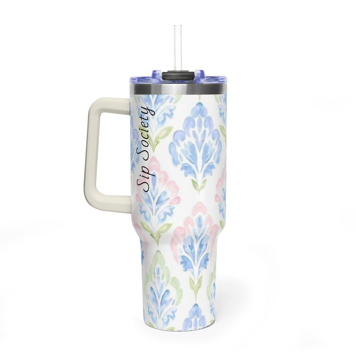 Vacuum Thermal Tumbler, 40oz with Sip Society script