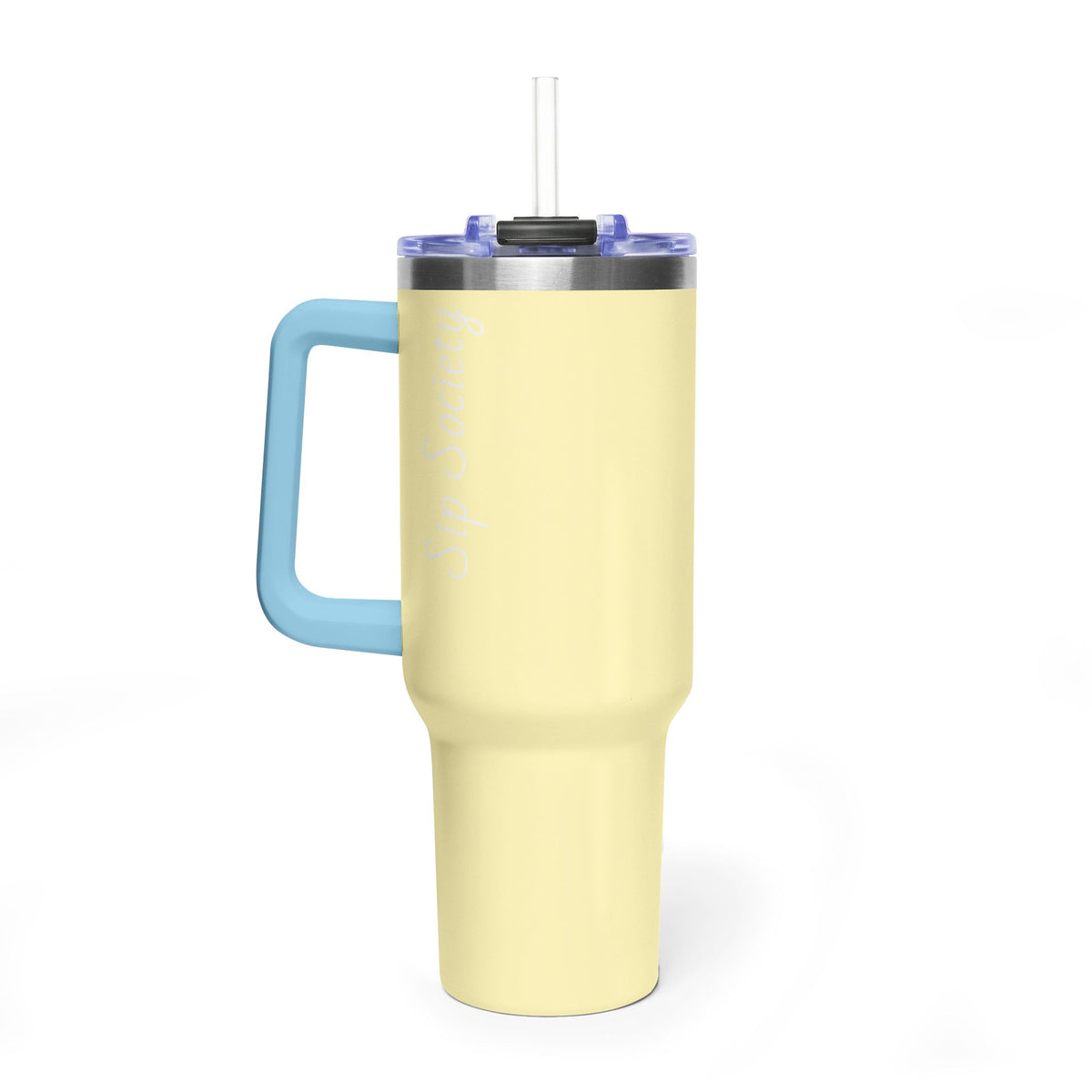 Vacuum Thermal Tumbler, 40oz with sip society script