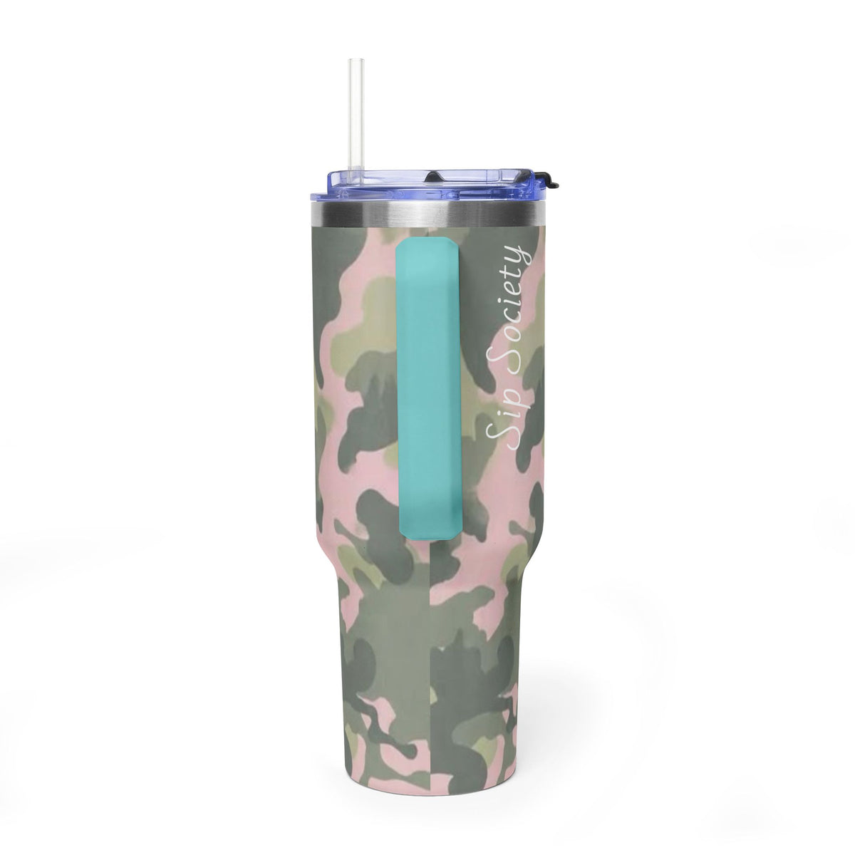 Vacuum Thermal Tumbler, 40oz  with sip society script