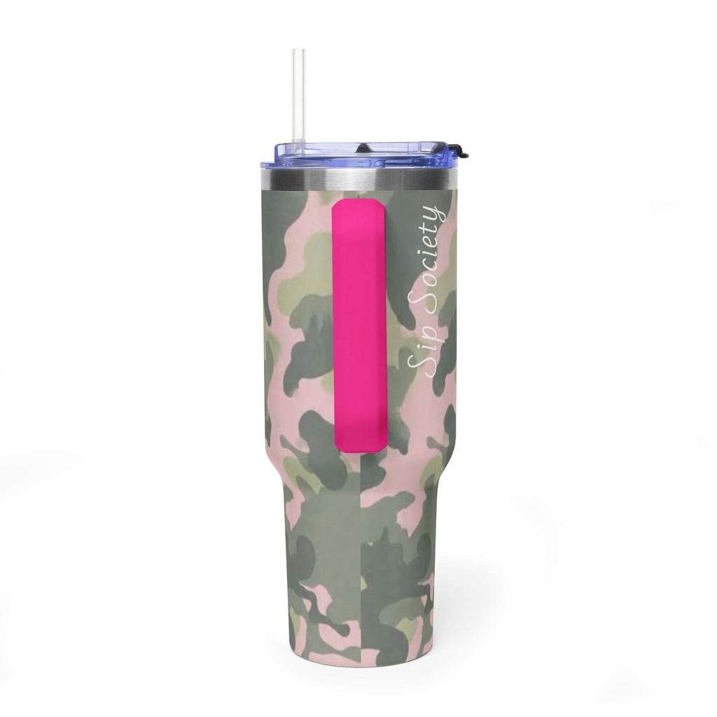 Vacuum Thermal Tumbler, 40oz  with sip society script