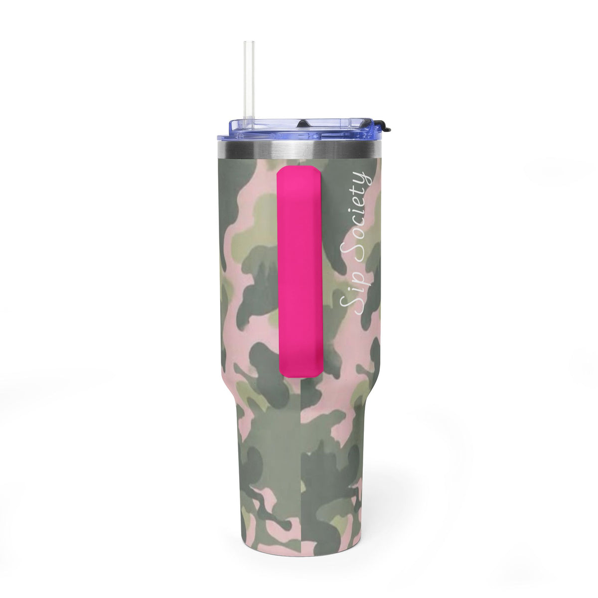 Vacuum Thermal Tumbler, 40oz  with sip society script