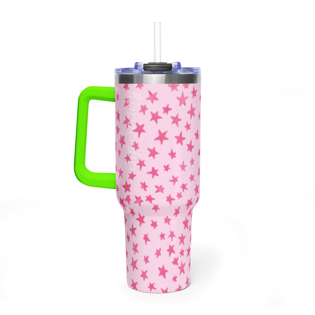 Vacuum Thermal Tumbler, 40oz with Sip Society script