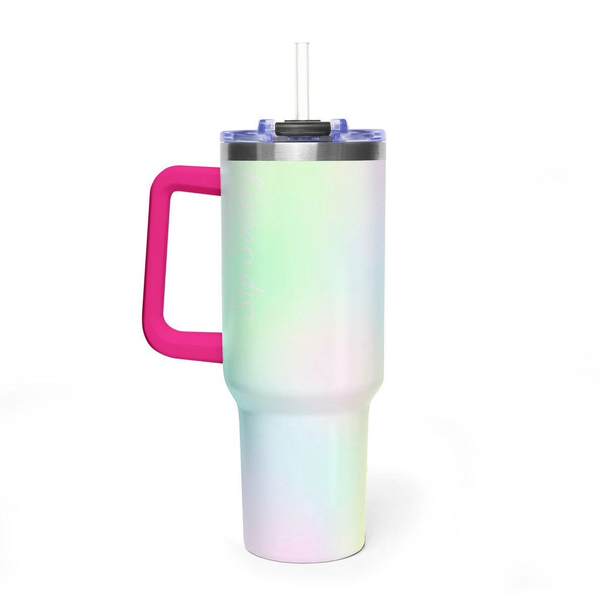Vacuum Thermal Tumbler, 40oz with sip society script