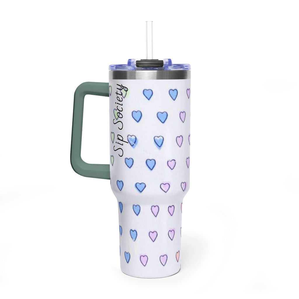 Vacuum Thermal Tumbler, 40oz with sip society script