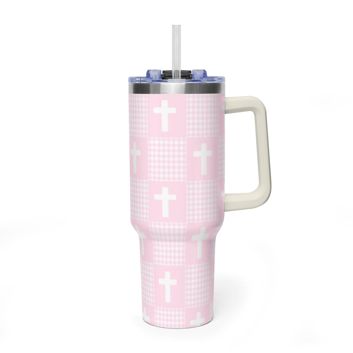 Vacuum Thermal Tumbler, 40oz  with sip society script