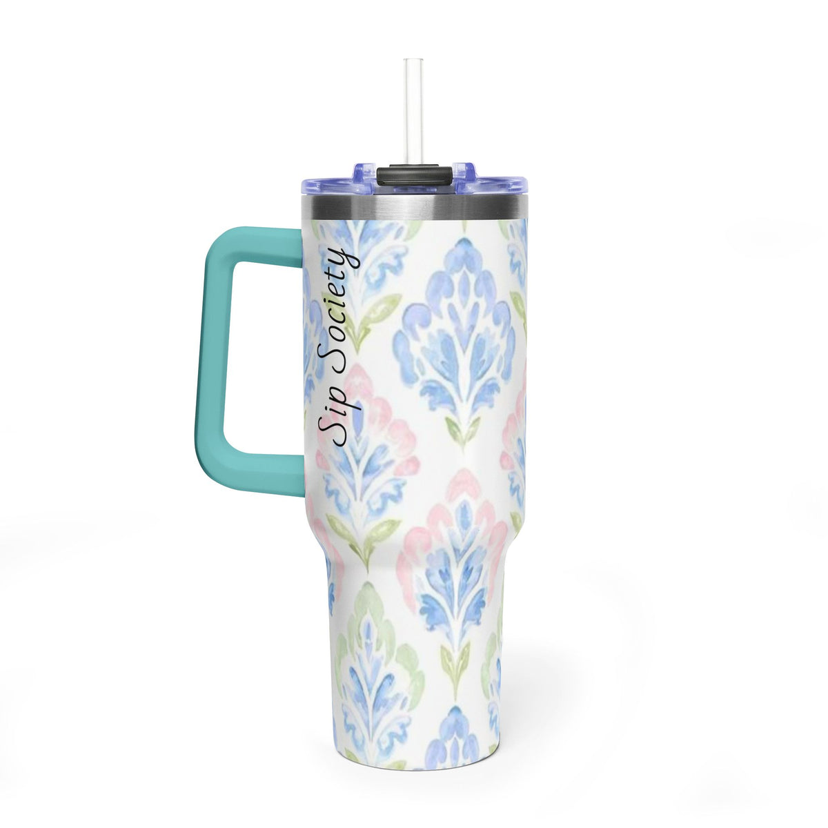 Vacuum Thermal Tumbler, 40oz with Sip Society script