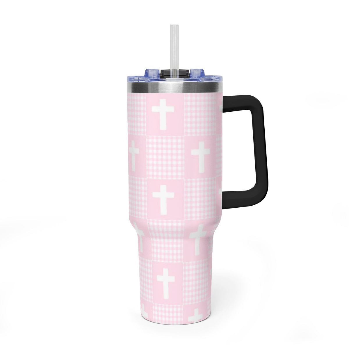 Vacuum Thermal Tumbler, 40oz  with sip society script