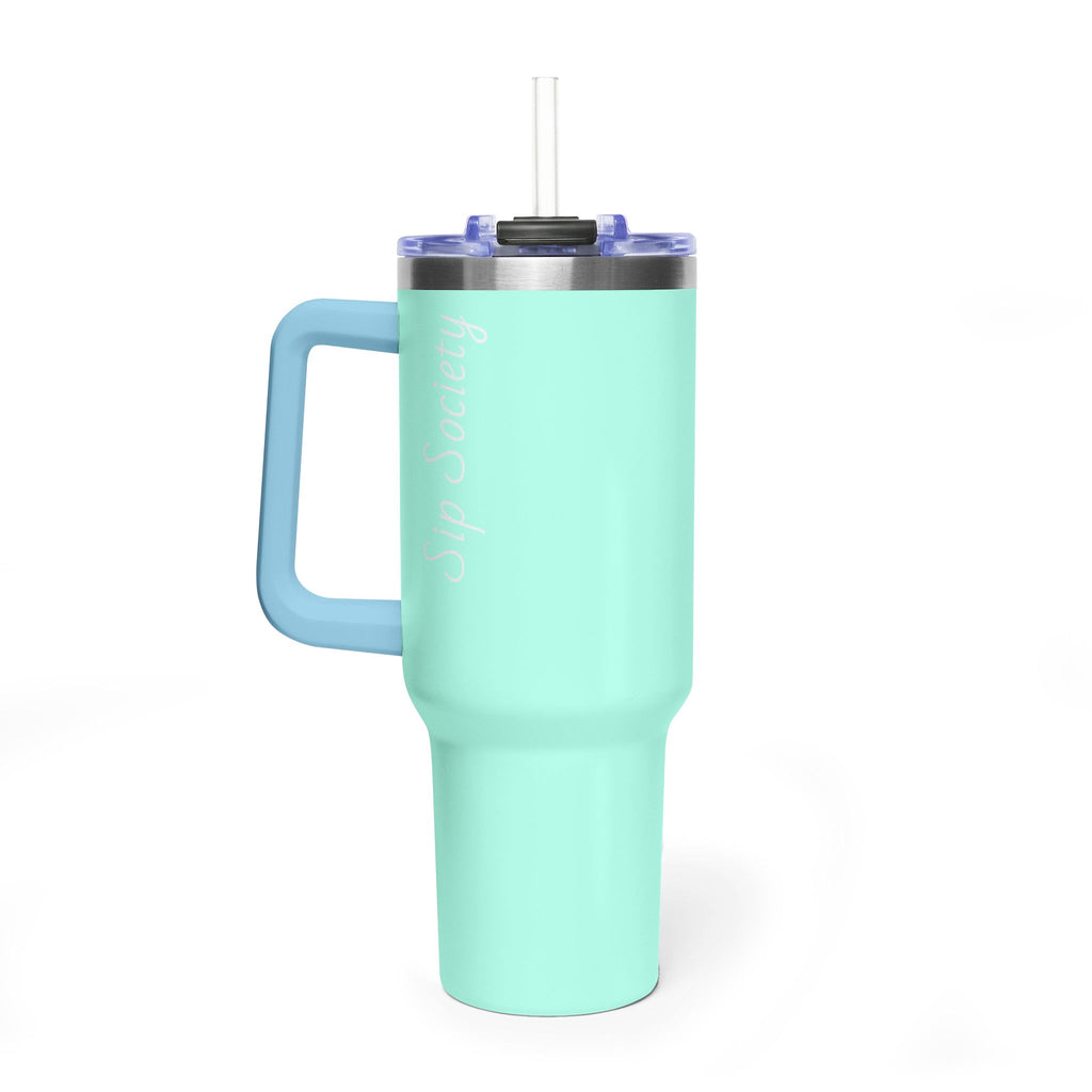 Vacuum Thermal Tumbler, 40oz with Sip Society script